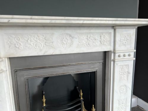 EDWARDIAN MARBLE FIREPLACE MANTLE - ADDITIONAL PHOTO 1