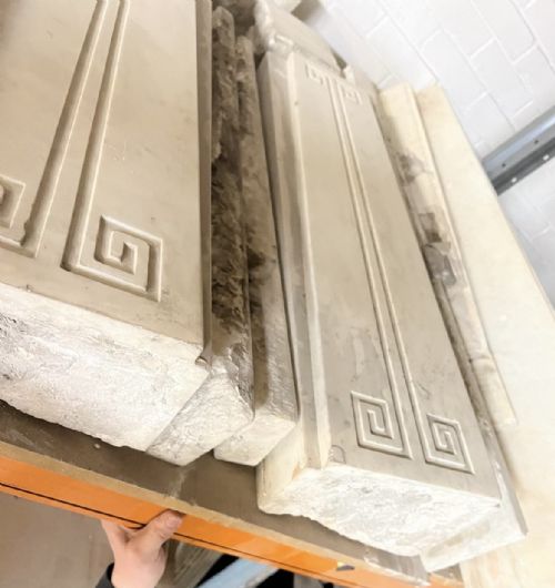 SIR JOHN SOANE STATUARY WHITE MARBLE SURROUND - ADDITIONAL PHOTO 3