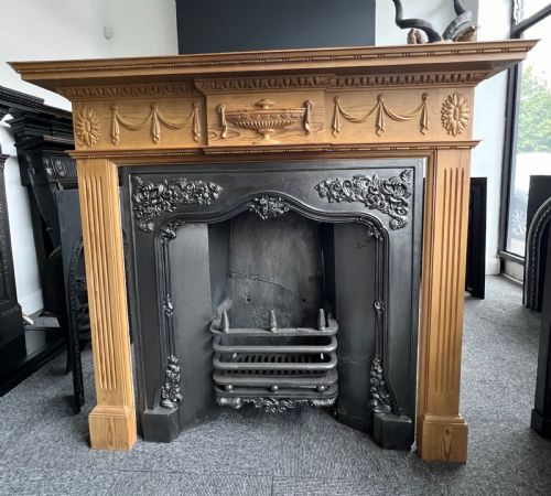 ANTIQUE PINE AND GESSO SURROUND - ADDITIONAL PHOTO 2
