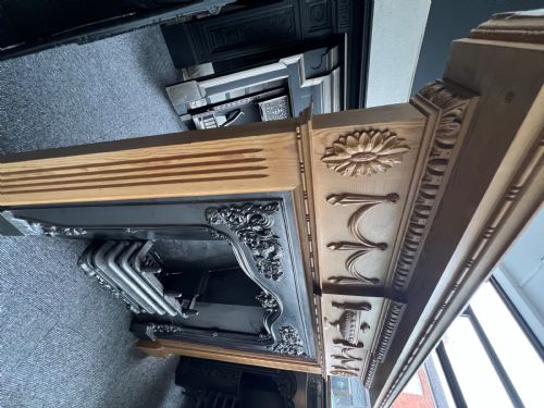 ANTIQUE PINE AND GESSO SURROUND - ADDITIONAL PHOTO 3