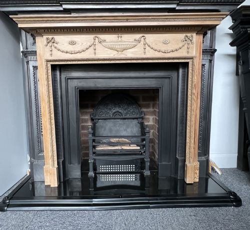 ANTIQUE PINE SURROUND - ADDITIONAL PHOTO 1