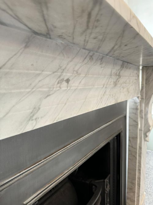 VICTORIAN CORBEL CARRARA MARBLE SURROUND - ADDITIONAL PHOTO 2