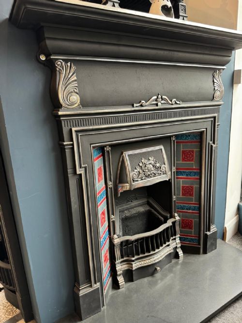 EDWARDIAN TILED FIRE SURROUND - ADDITIONAL PHOTO 5