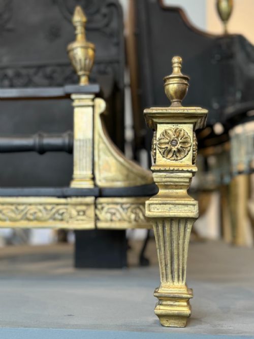 GEORGIAN BRASS FIRE BASKET - ADDITIONAL PHOTO 1