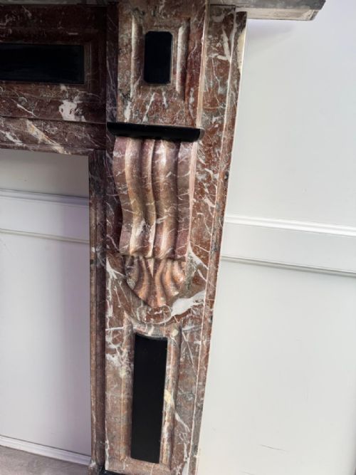 ROUGE ROYALE MARBLE FIRE SURROUND - ADDITIONAL PHOTO 1