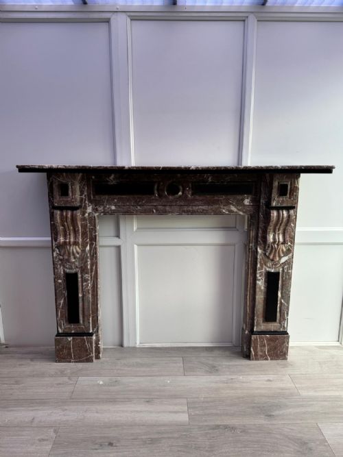 ROUGE ROYALE MARBLE FIRE SURROUND - ADDITIONAL PHOTO 2