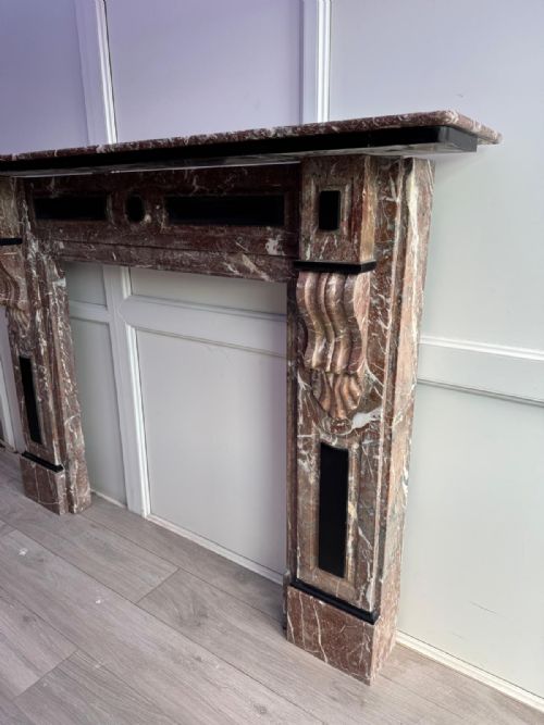 ROUGE ROYALE MARBLE FIRE SURROUND - ADDITIONAL PHOTO 5