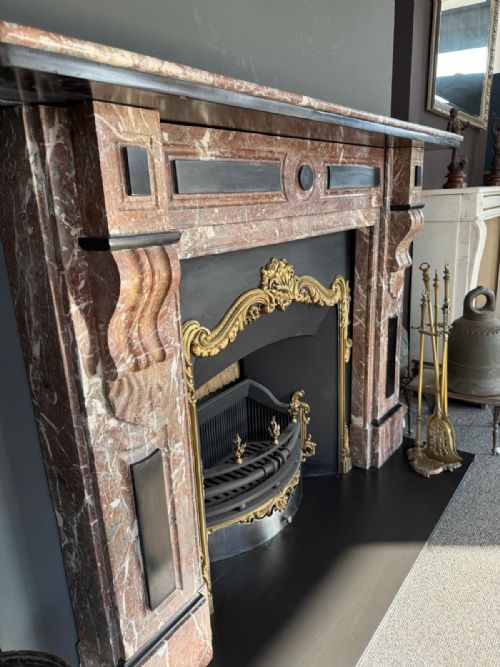 ROUGE ROYALE MARBLE FIRE SURROUND - ADDITIONAL PHOTO 6