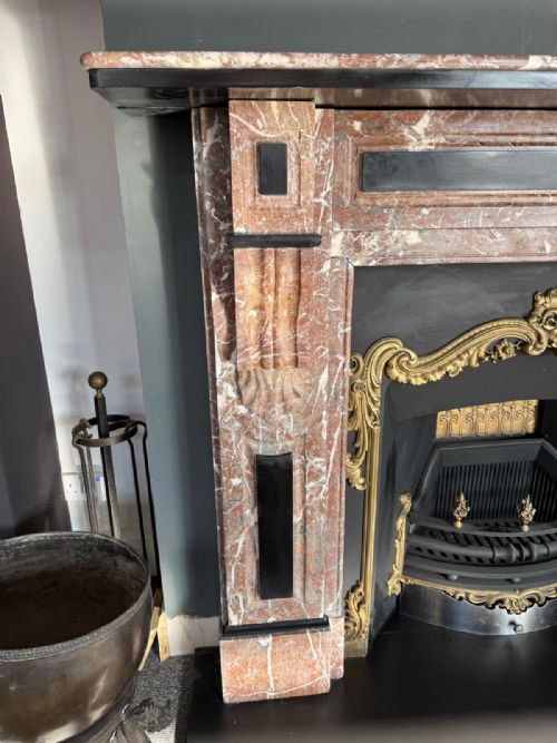 ROUGE ROYALE MARBLE FIRE SURROUND - ADDITIONAL PHOTO 7