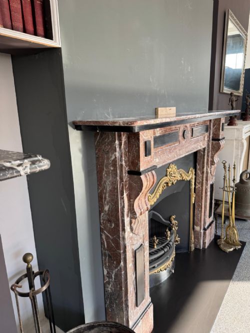 ROUGE ROYALE MARBLE FIRE SURROUND - ADDITIONAL PHOTO 8