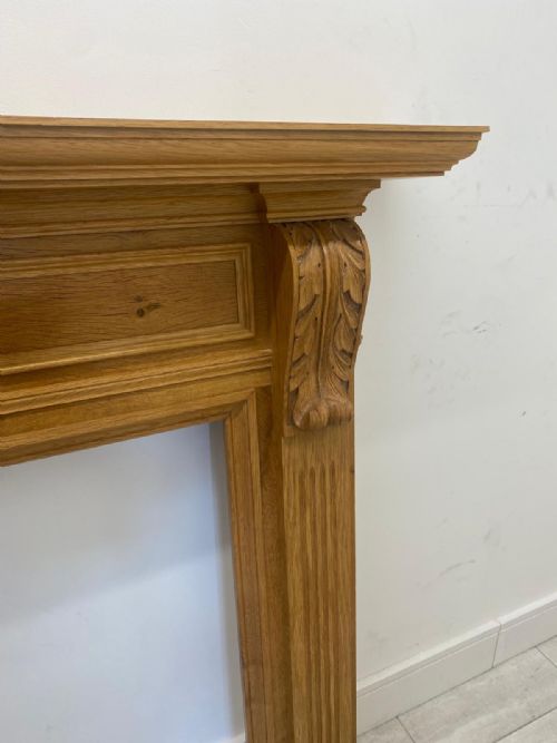 SOLID OAK FIRE SURROUND - ADDITIONAL PHOTO 1