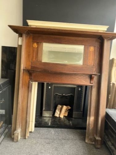 OAK ARTS CRAFTS FIRE SURROUND