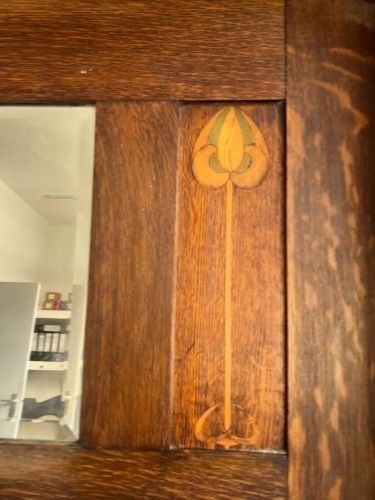 OAK ARTS CRAFTS FIRE SURROUND - ADDITIONAL PHOTO 1