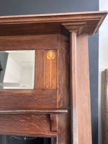 OAK ARTS CRAFTS FIRE SURROUND - ADDITIONAL PHOTO 2