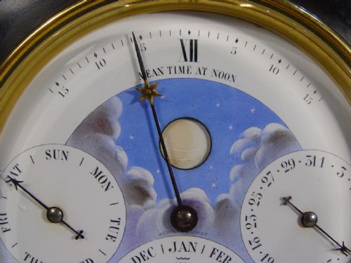 A 19TH CENTURY FRENCH PERPETUAL CALENDAREQUATION OF TIME SLATE CLOCK BY BROCOT - ADDITIONAL PHOTO 2
