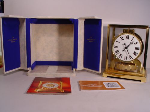 A BRAND NEW CONDITION 1960'S JAEGER LE COULTRE VERY RARE NATIONAL MARITIME MUSEUM CLASSIC MODEL SWISS ATMOS CLOCK - ADDITIONAL PHOTO 5