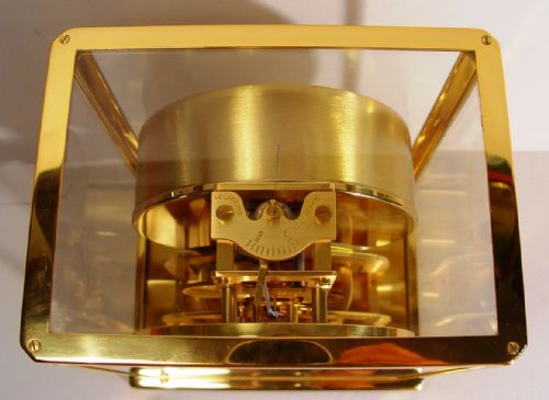 A VERY GOOD CONDITION 1960S JAEGER LE COULTRE CLASSIC MODEL SWISS ATMOS CLOCK - ADDITIONAL PHOTO 8