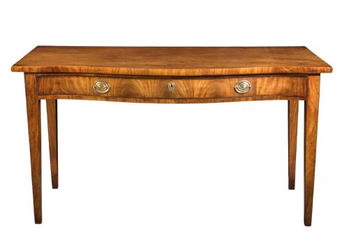 george iii well figured mahogany serpentine side table circa 1760 - CATEGORY: ANTIQUE TABLES - DATED 18TH CENTURY