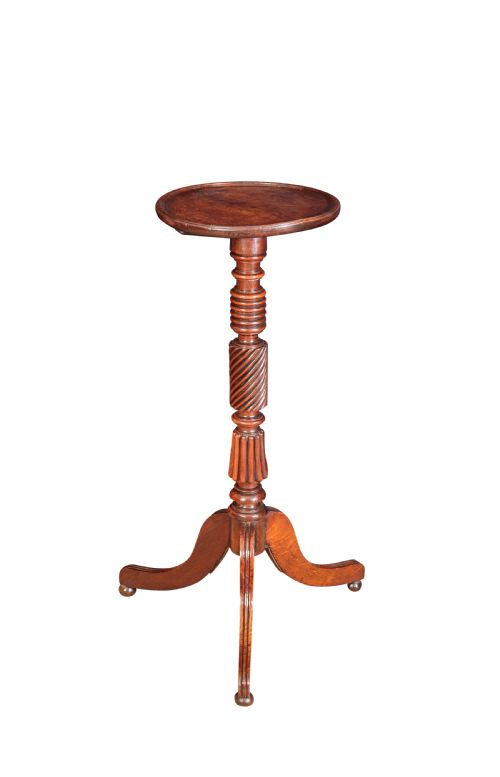 regency oak torchere stand circa 1820 - CATEGORY: ANTIQUE MISCELLANEOUS - DATED REGENCY