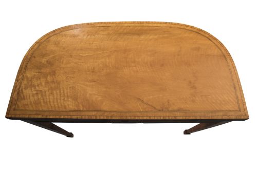 GEORGE III SATINWOOD DSHAPED CARD TABLE CIRCA 1790 - ADDITIONAL PHOTO 2