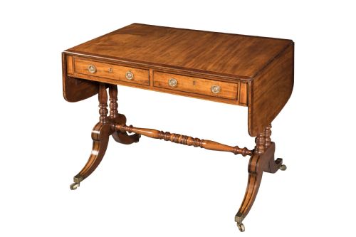 GEORGE III MAHOGANY SOFA TABLE CIRCA 1810 - ADDITIONAL PHOTO 1