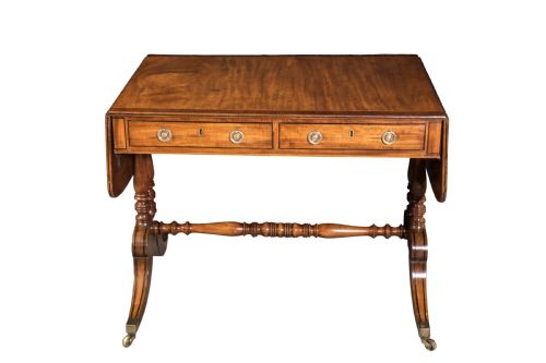 GEORGE III MAHOGANY SOFA TABLE CIRCA 1810 - ADDITIONAL PHOTO 2