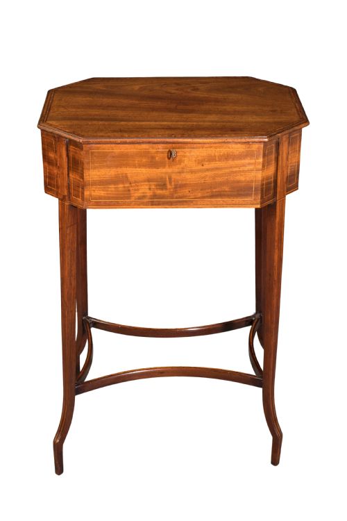george iii mahogany work table circa 1810 - CATEGORY: ANTIQUE TABLES - DATED GEORGIAN