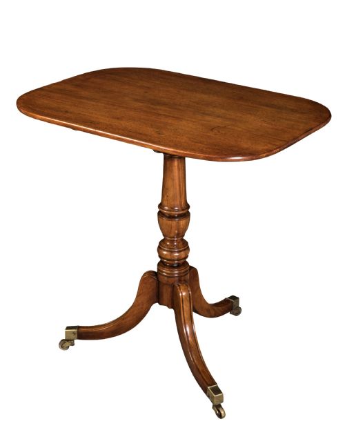 george iii mahogany tripod table on turned pedestal circa 1815 - CATEGORY: ANTIQUE TABLES - DATED 19TH CENTURY