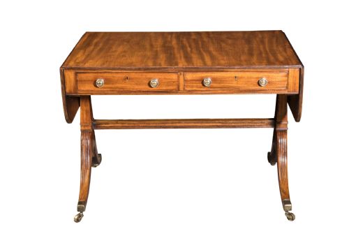 GEORGE III MAHOGANY SOFA TABLE CIRCA 1810 - ADDITIONAL PHOTO 2