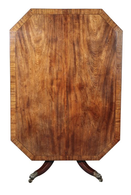 FINE GEORGE III MAHOGANY CROSSBANDED BREAKFAST TABLE CIRCA 1820 - ADDITIONAL PHOTO 1
