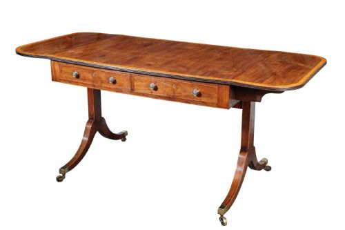 fine george iii rosewood sofa table circa 1790 - CATEGORY: ANTIQUE TABLES - DATED 18TH CENTURY