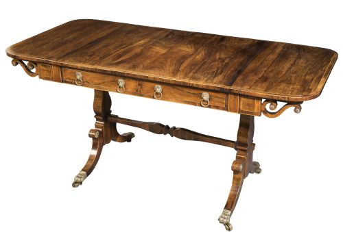 a fine regency rosewood sofa table circa 1815 - CATEGORY: ANTIQUE TABLES - DATED REGENCY