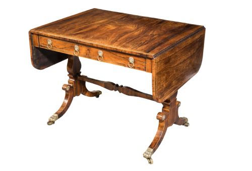 A FINE REGENCY ROSEWOOD SOFA TABLE CIRCA 1815 - ADDITIONAL PHOTO 1
