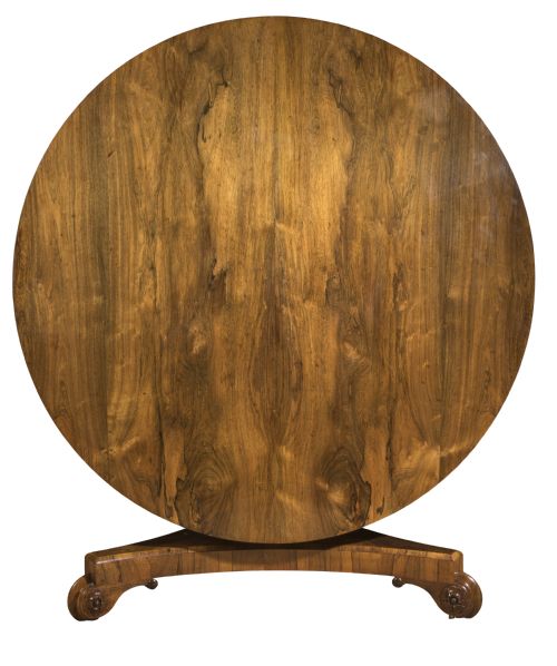 GOOD REGENCY ROSEWOOD ROUND TABLE CIRCA 1820 - ADDITIONAL PHOTO 1