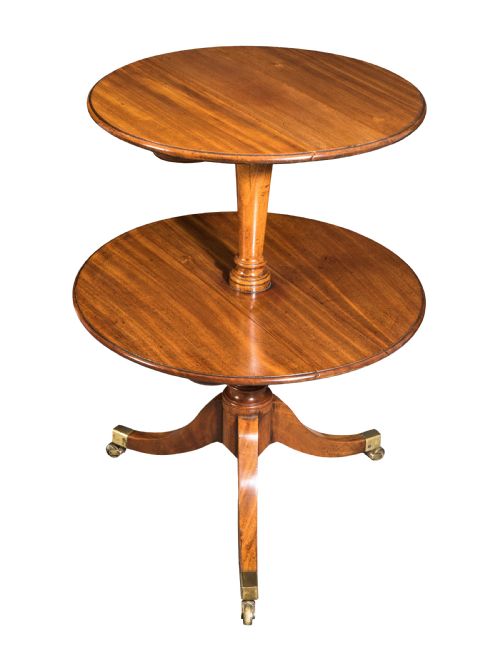 george iii mahogany twotier dumb waiter circa 1780 - CATEGORY: ANTIQUE FURNITURE - DATED 18TH CENTURY