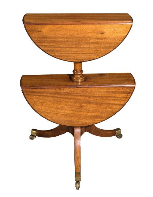 GEORGE III MAHOGANY TWOTIER DUMB WAITER CIRCA 1780 - ADDITIONAL PHOTO 1