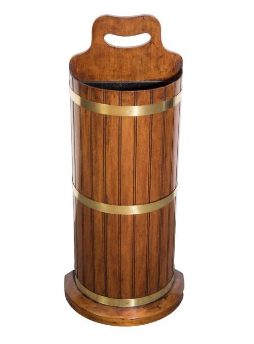 late 19th century mahogany umbrella stand circa 1890 - CATEGORY: ANTIQUE MISCELLANEOUS - DATED 19TH CENTURY