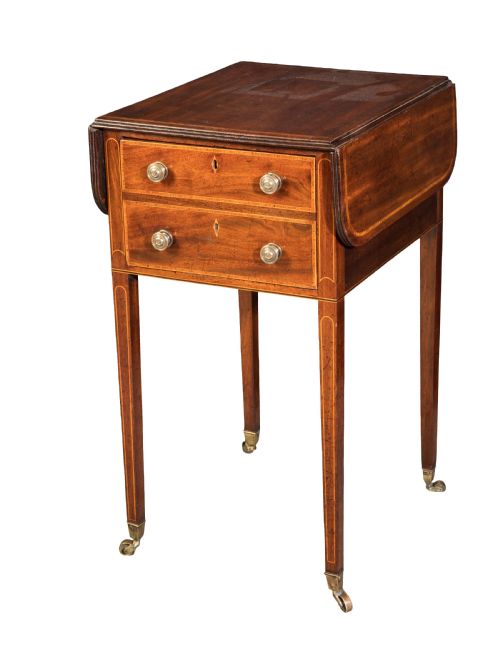 george iii mahogany pembrokework table circa 1810 - CATEGORY: ANTIQUE TABLES - DATED 19TH CENTURY