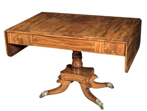 a good regency mahogany middle pedestal sofa table circa 1820 - CATEGORY: ANTIQUE TABLES - DATED REGENCY