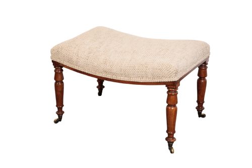 george iv mahogany saddle seat stool circa 1830 - CATEGORY: ANTIQUE STOOLS - DATED 19TH CENTURY