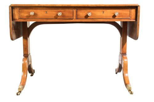GEORGE III MAHOGANY SOFA TABLE CIRCA 1800 - ADDITIONAL PHOTO 1