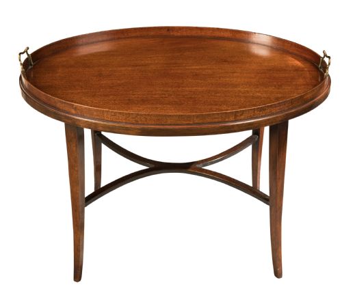 large george iii mahogany tray on later base circa 1800 - CATEGORY: ANTIQUE MISCELLANEOUS - DATED 1800