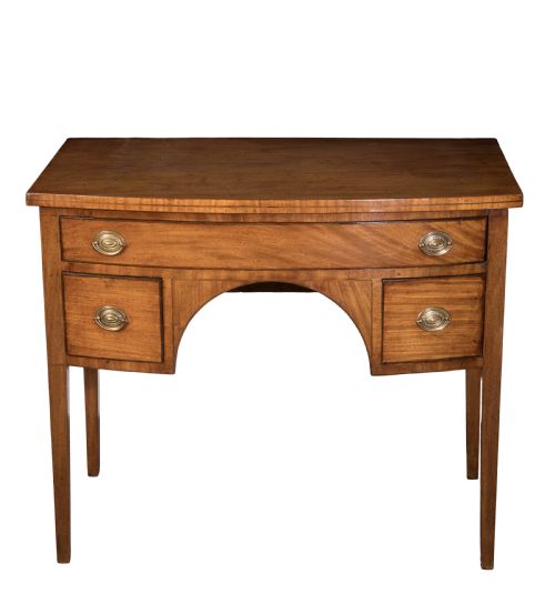 GEORGE III MAHOGANY BOW FRONT DRESSING TABLE CIRCA 1790 - ADDITIONAL PHOTO 1