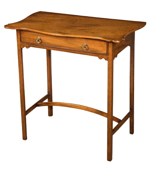 george iii mahogany serpentine side table circa 1760 - CATEGORY: ANTIQUE TABLES - DATED 18TH CENTURY