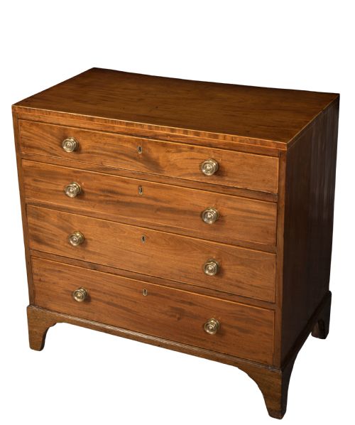 regency mahogany chest circa 1815 - CATEGORY: ANTIQUE CHEST OF DRAWERS - DATED REGENCY