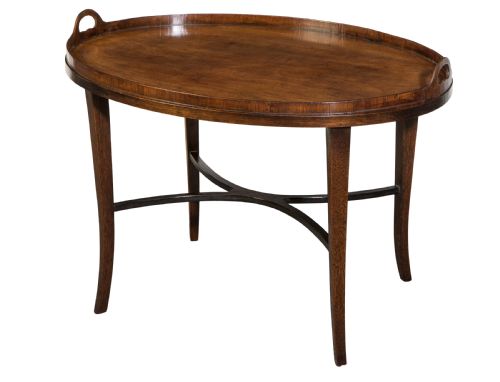 george iii mahogany tray on stand circa 1800 - CATEGORY: ANTIQUE MISCELLANEOUS - DATED 1800