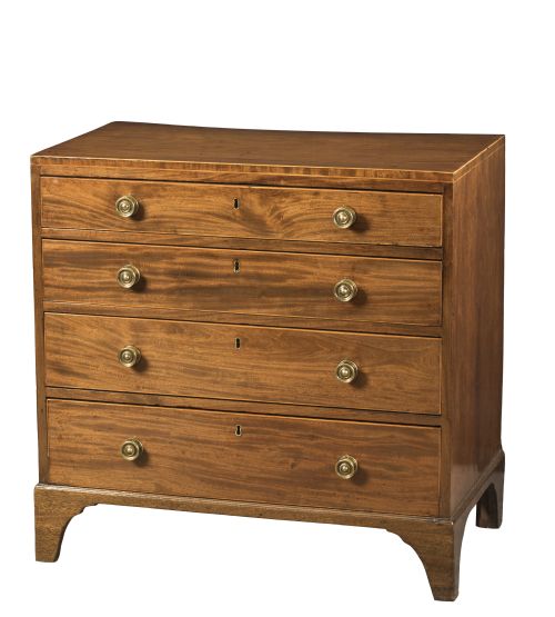 regency mahogany chest circa 1815 - CATEGORY: ANTIQUE CHEST OF DRAWERS - DATED REGENCY