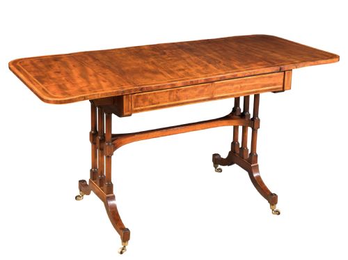 a good george iii mahogany sofa backgammon chess table circa 1810 - CATEGORY: ANTIQUE TABLES - DATED 19TH CENTURY