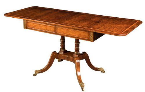 regency rosewood sofa table circa 1810 - CATEGORY: ANTIQUE TABLES - DATED 19TH CENTURY