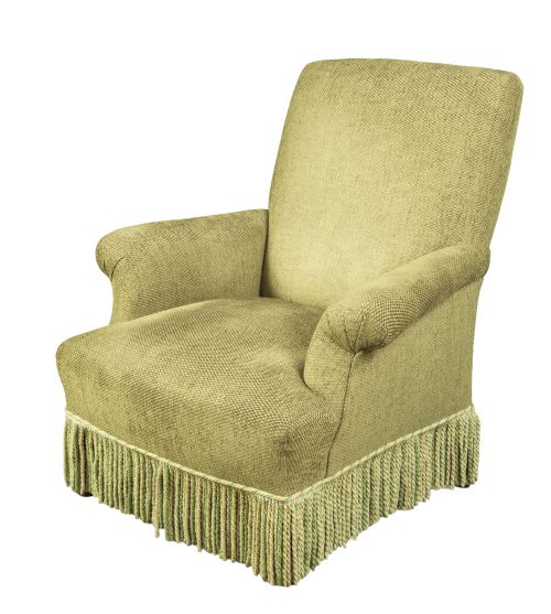 19TH CENTURY UPHOLSTERED CHAIR CIRCA 1890